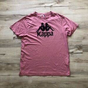 Kappa Dusty Rose Tee with Red Accents